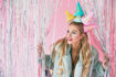 Picture of PARTY HATS HAPPY BIRTHDAY 16CM - 6 PACK